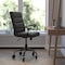 Flash Furniture Black LeatherSoft Roller Wheel Executive Chair GO-2286M-BK-BK-RLB-GG - alternate 1